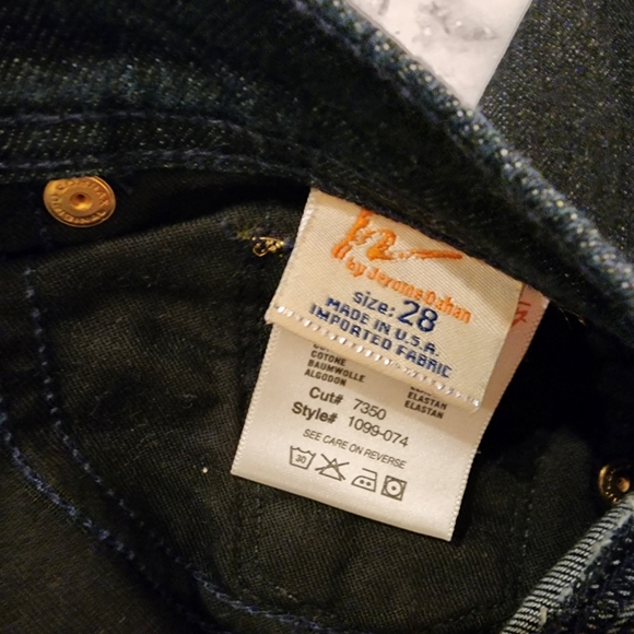 Vintage COH Ingrid Stretch Low Waist Flare Jean Stay Gold Dark Wash Denim Sz 28 - Picture 14 of 16